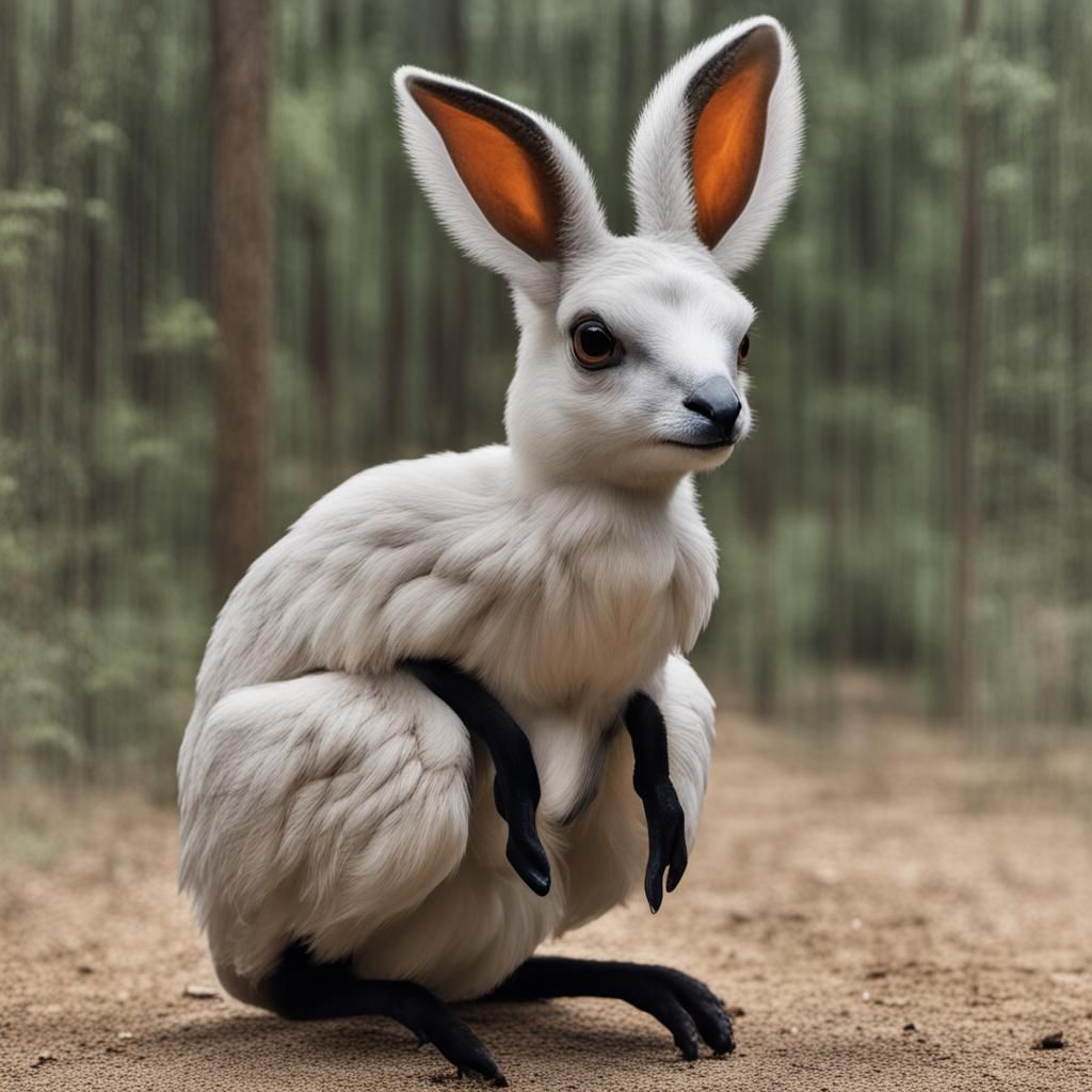 Surreal Composition: Flamingo, Planets, Ladybug, Woman