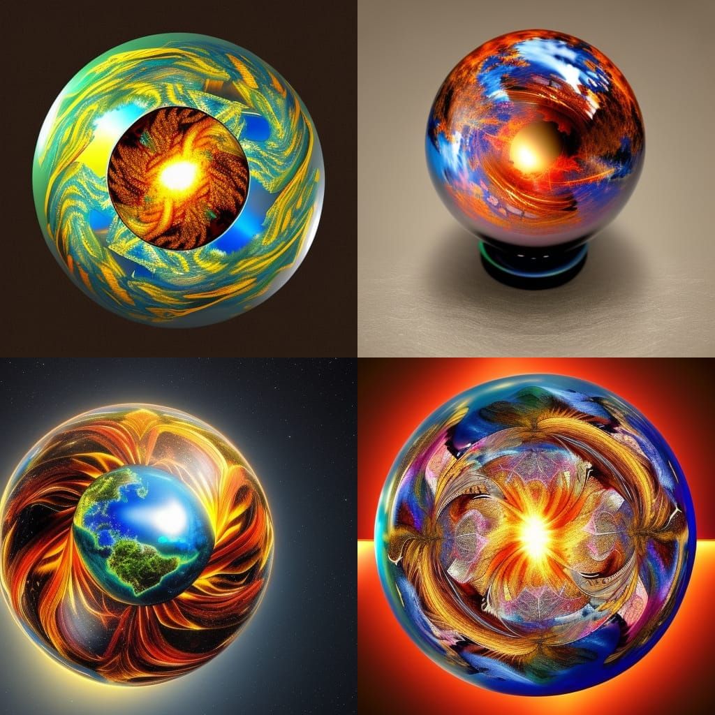 fire water wind earth hyperdetailed magnificent meticulous i...