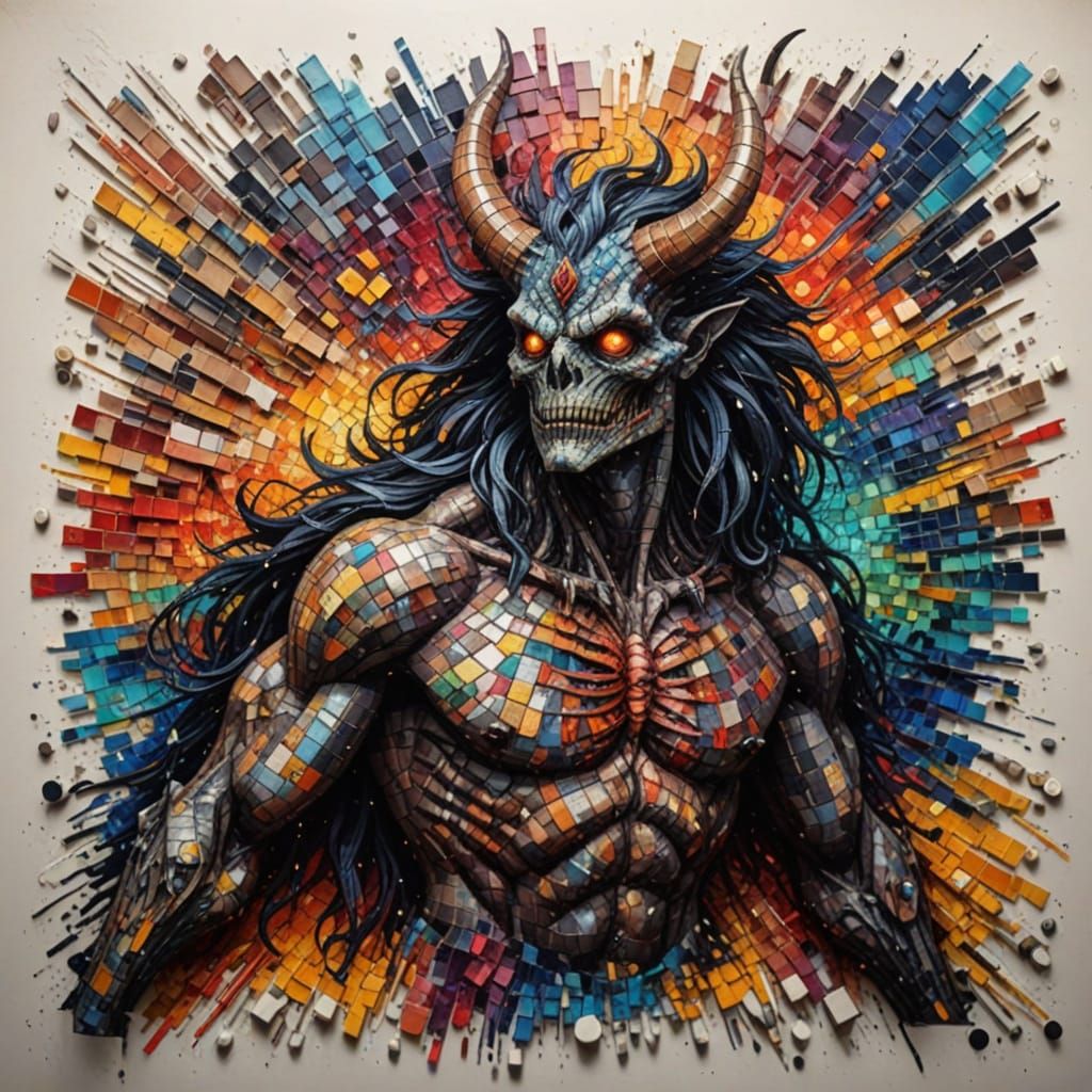 Monster Mosaic  by @undefined