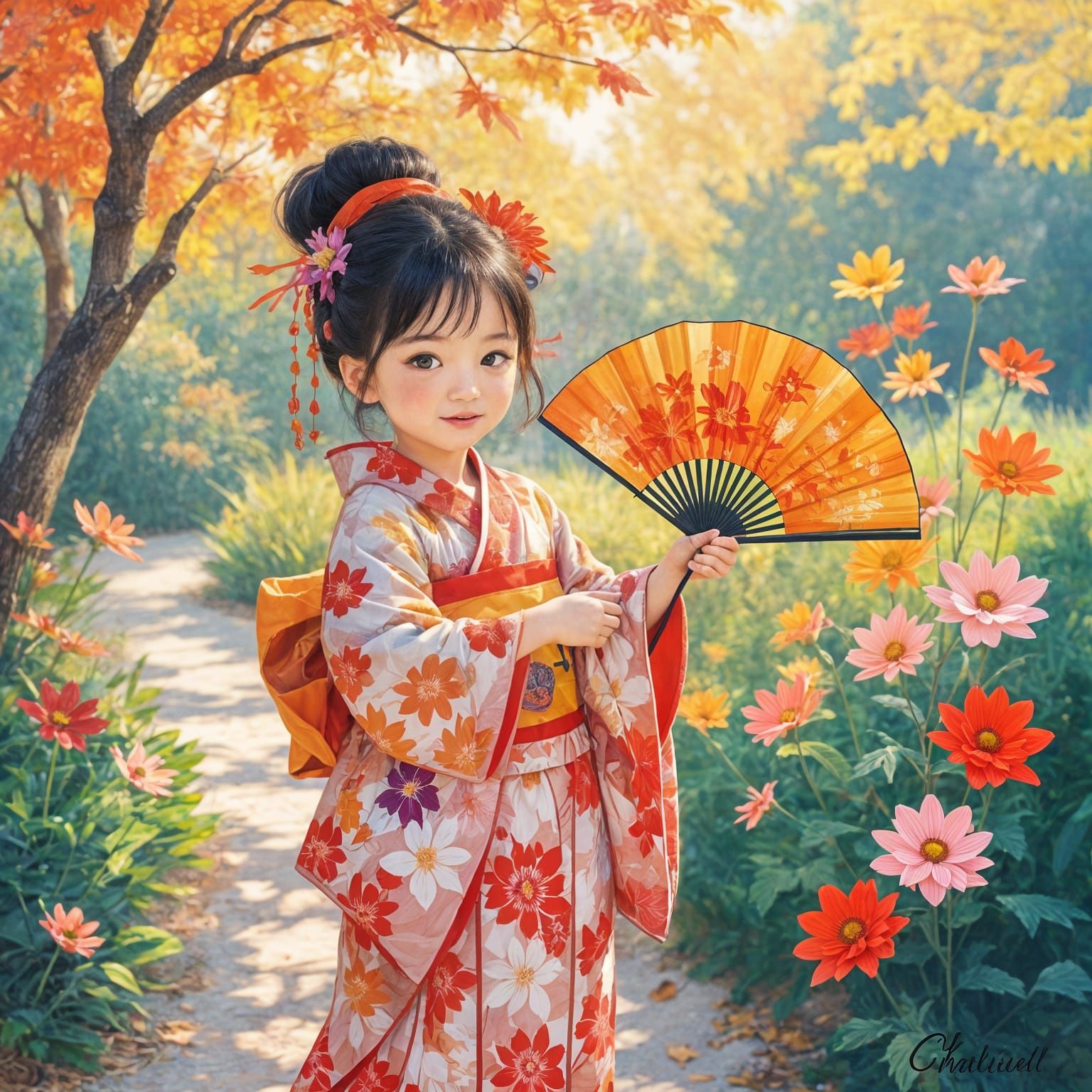 A Fan of Autumn  by @Algee