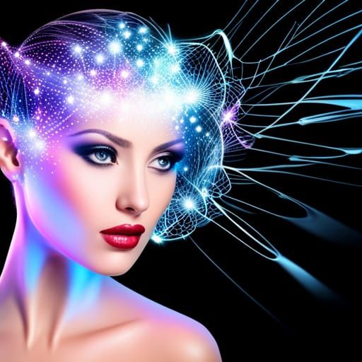 Fractal girls.- - AI Generated Artwork - NightCafe Creator