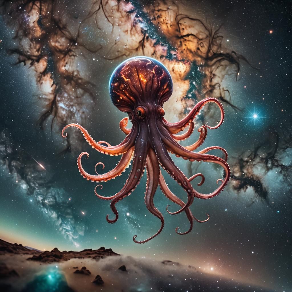 Octopi come from outer space   by @Poi Tiare