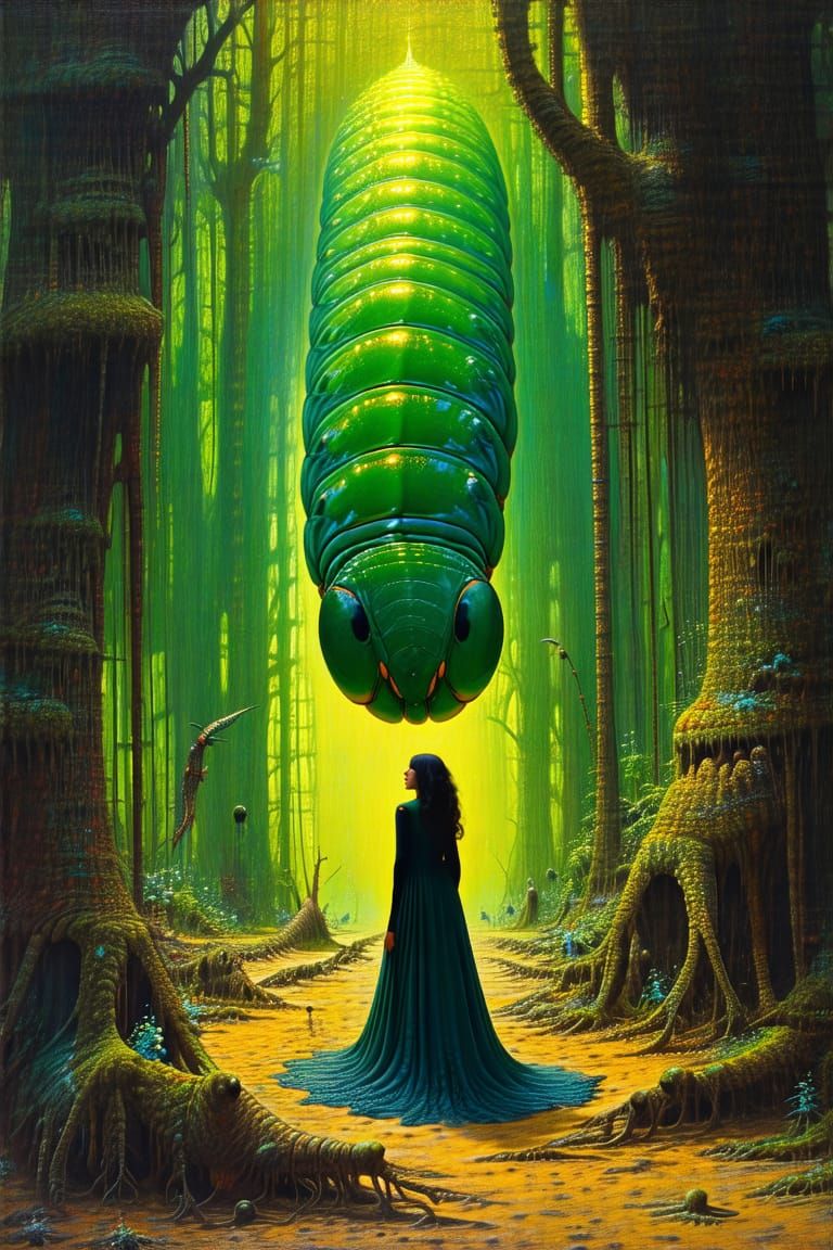 Caterpillar and her baby