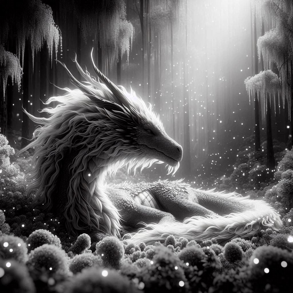 Dragon in Black & White