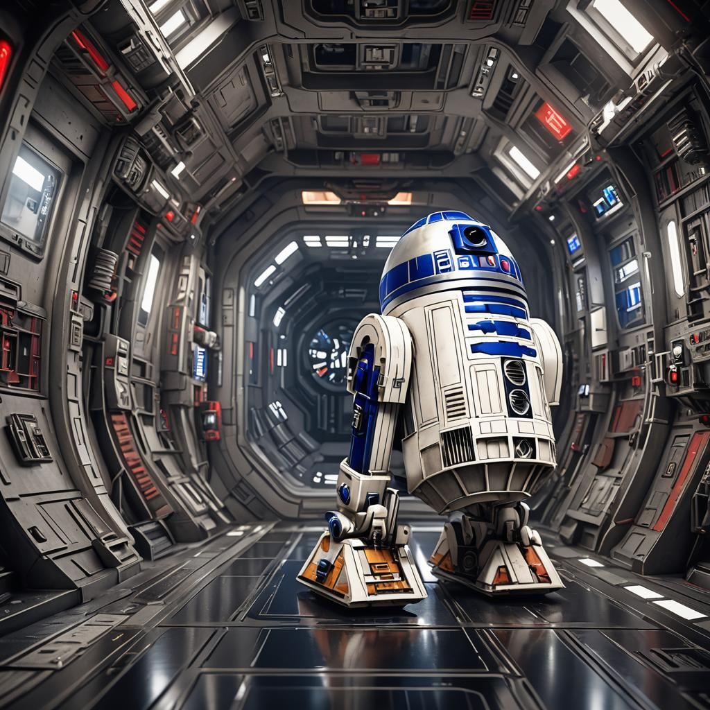 R2-D2 wears spare shoes  by @Warlock11