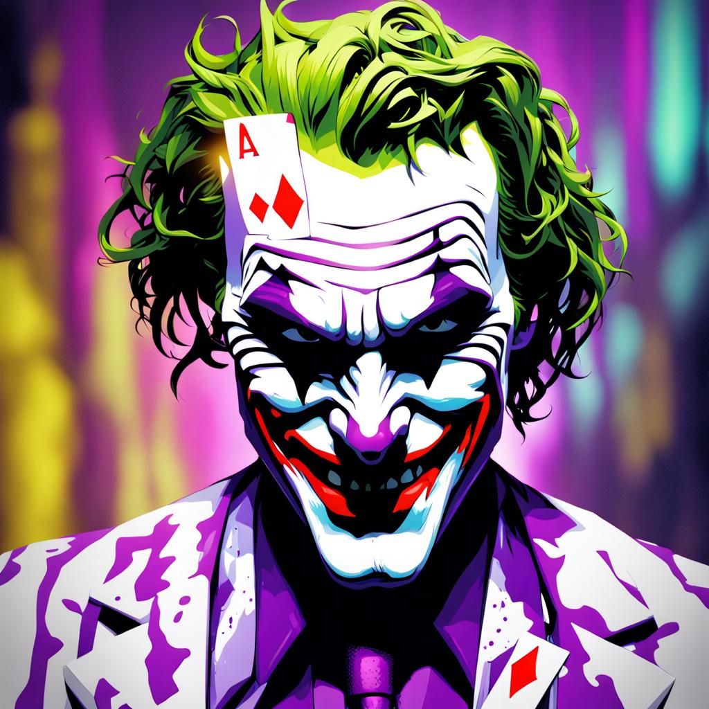 The Joker Bi polar manic psychopath knifes - AI Generated Artwork ...