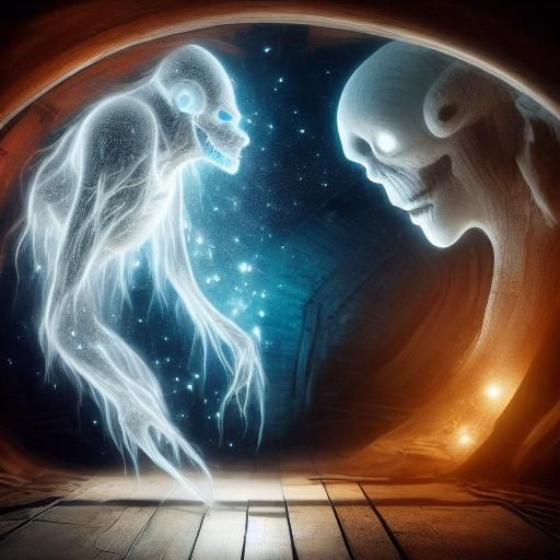 <lora:Ghost Entity SD15:1.0> alien ghost