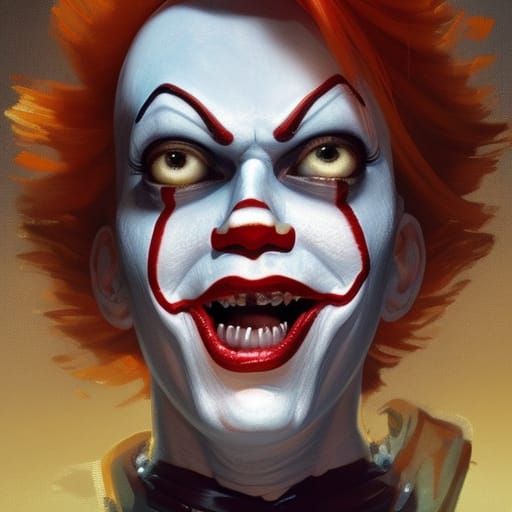 Pennywise pinhead fusion - AI Generated Artwork - NightCafe Creator