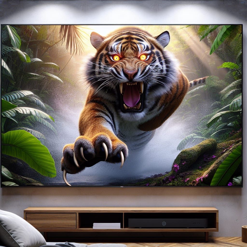 Tiger Tiger burning bright version one