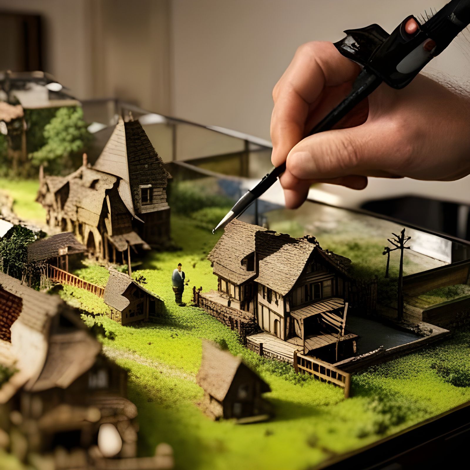A Miniature Village   by @Uriyul Art
