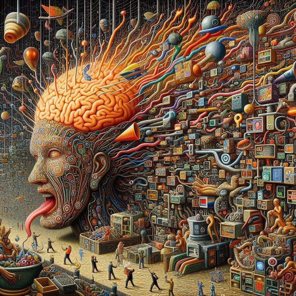 in a state of permanent electrocution unable to absorb all t...