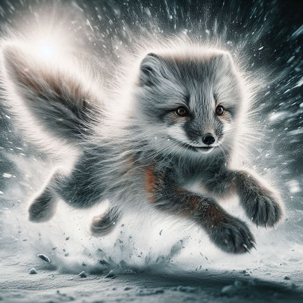 Baby Arctic fox