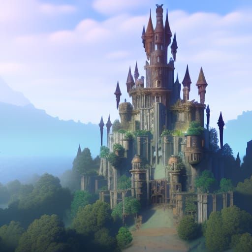 castle on the mountains