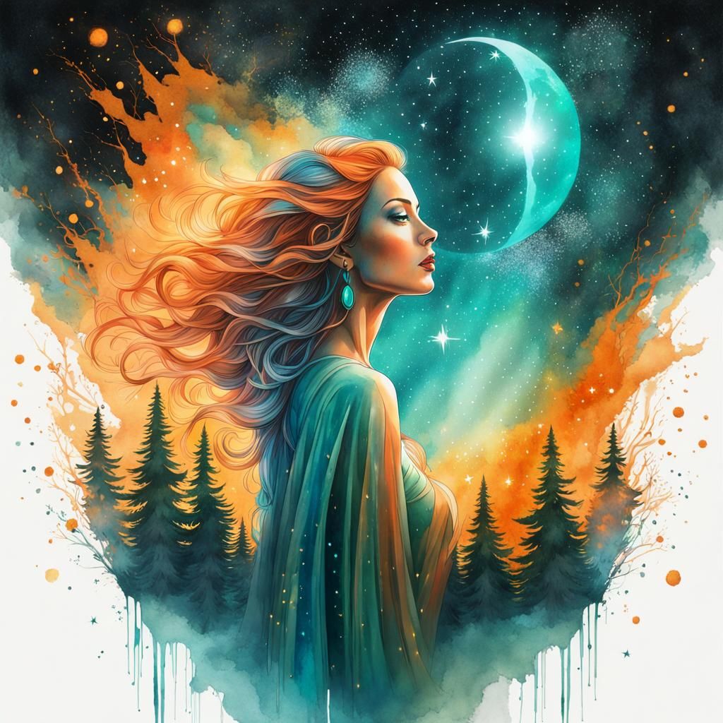 Teal Woodland Muse  by @DaRkStAr