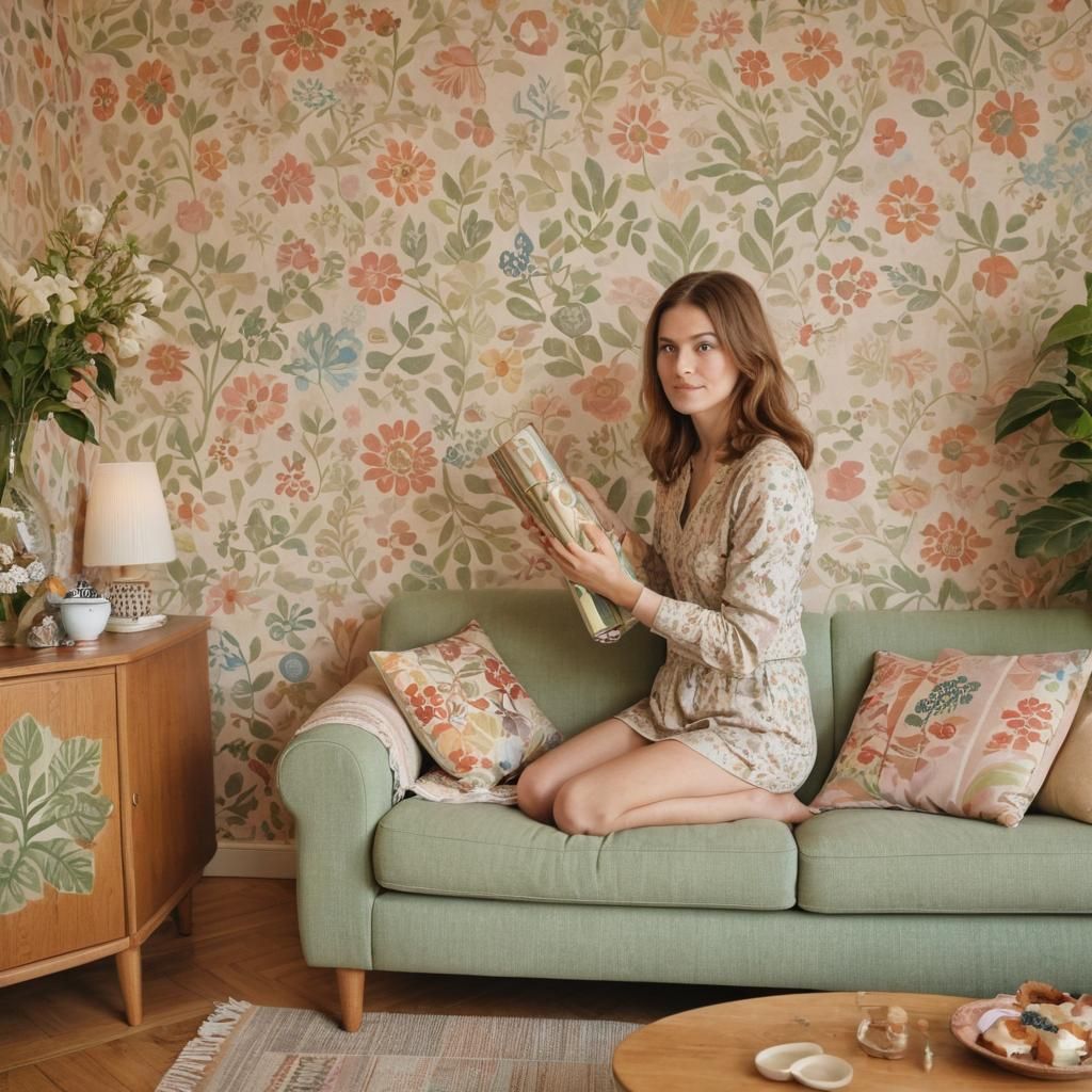 ikea traditional wallpaper patterns colorful scandinavian fo...