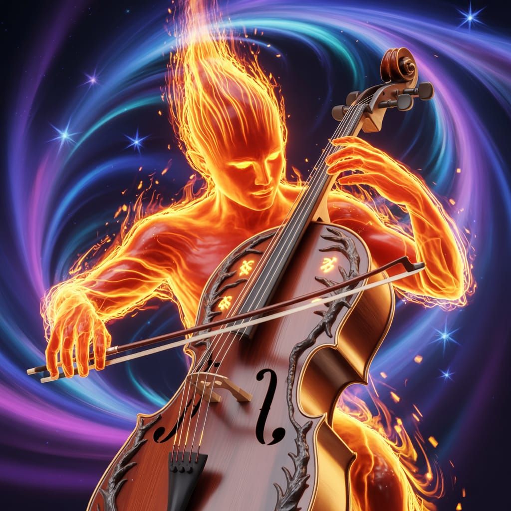 הסנה בוער באש המנגנת בו