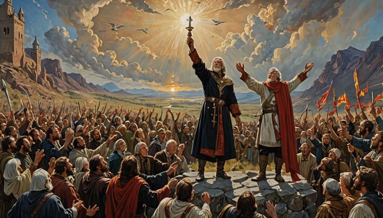 for a believer, the ultimate victory is the Lord oil paintin...