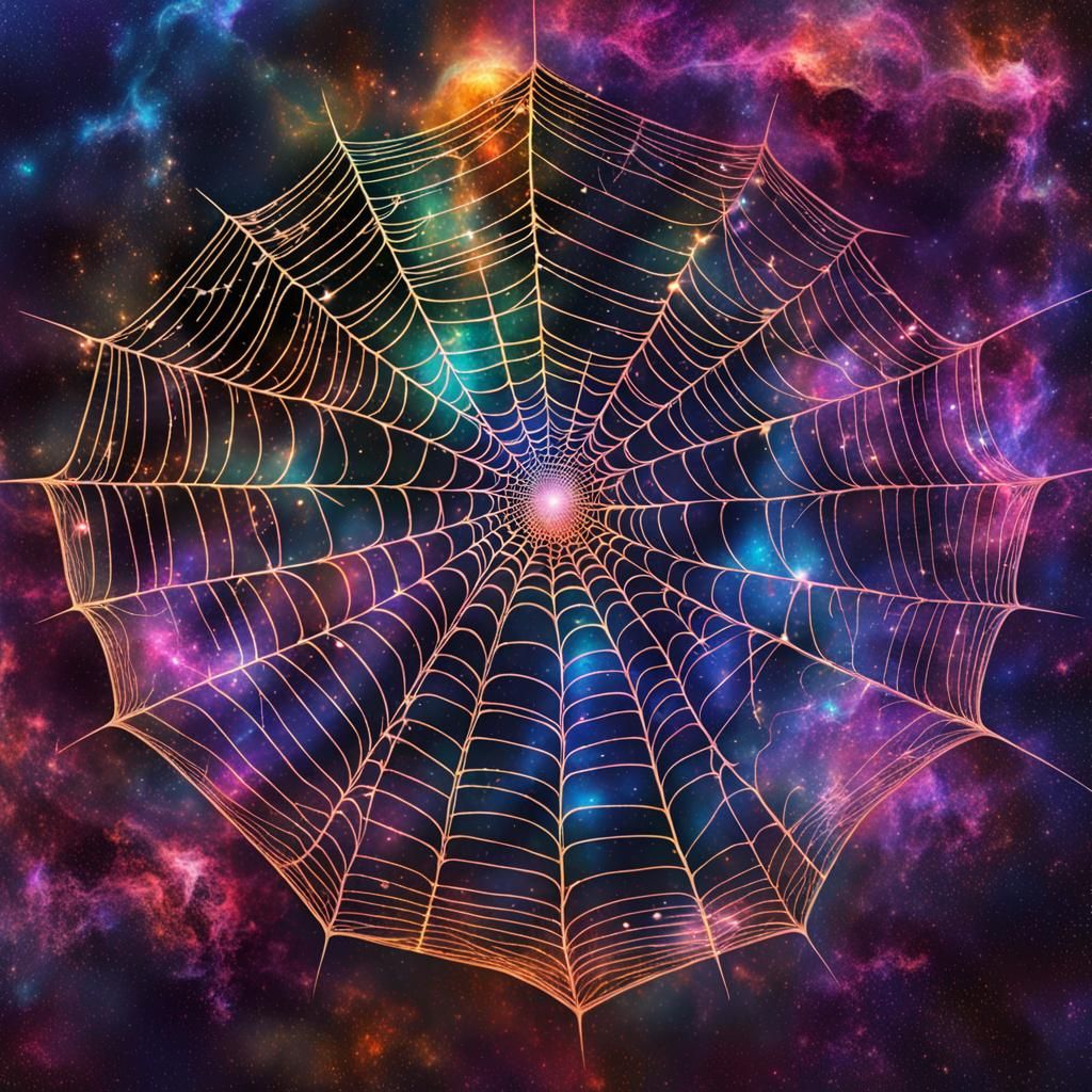 Cosmic Spider Web  by @rey