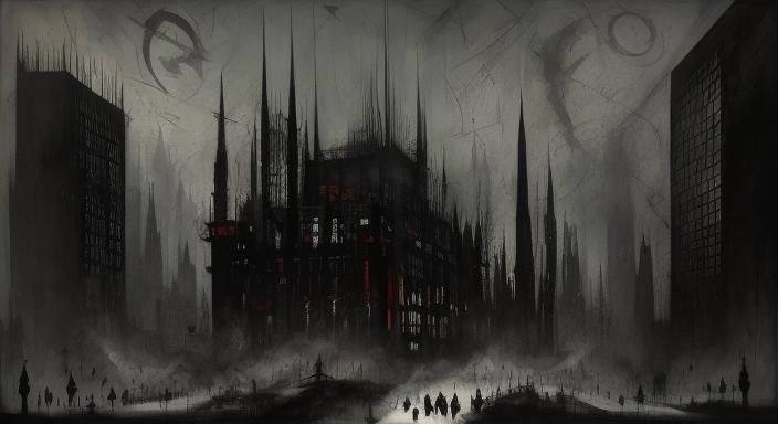 "Dreams of Escape", bauhaus, gorgeous, alienation, occult, 8K resolution, liminal, Ominous, Nightmarish, Menacing, dramatic lighting, Intric...