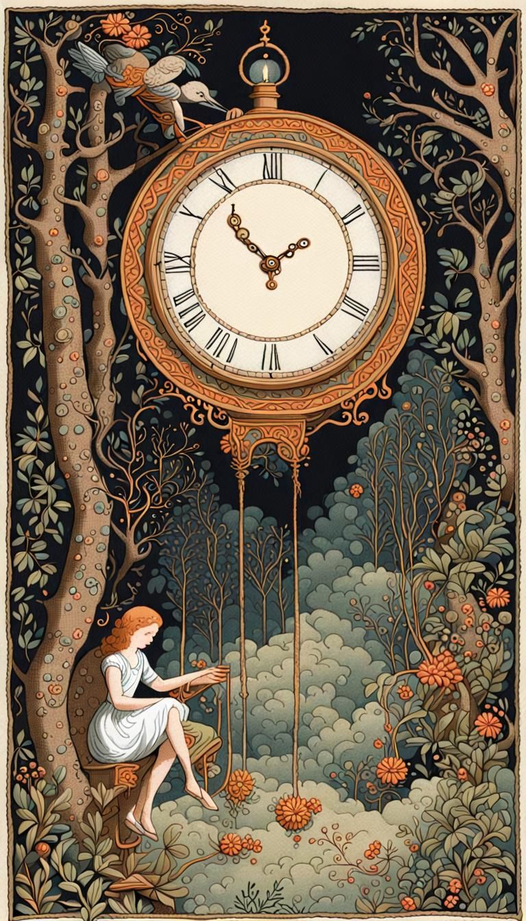 Clock struck midnight everything was quiet and peaceful. 3,5...