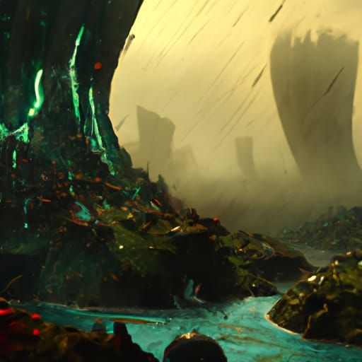 Acid rain melts the planet