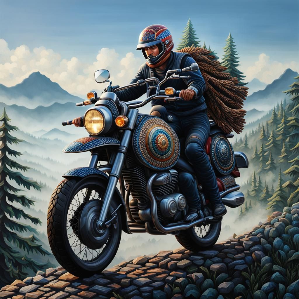 Riding a Motorbike