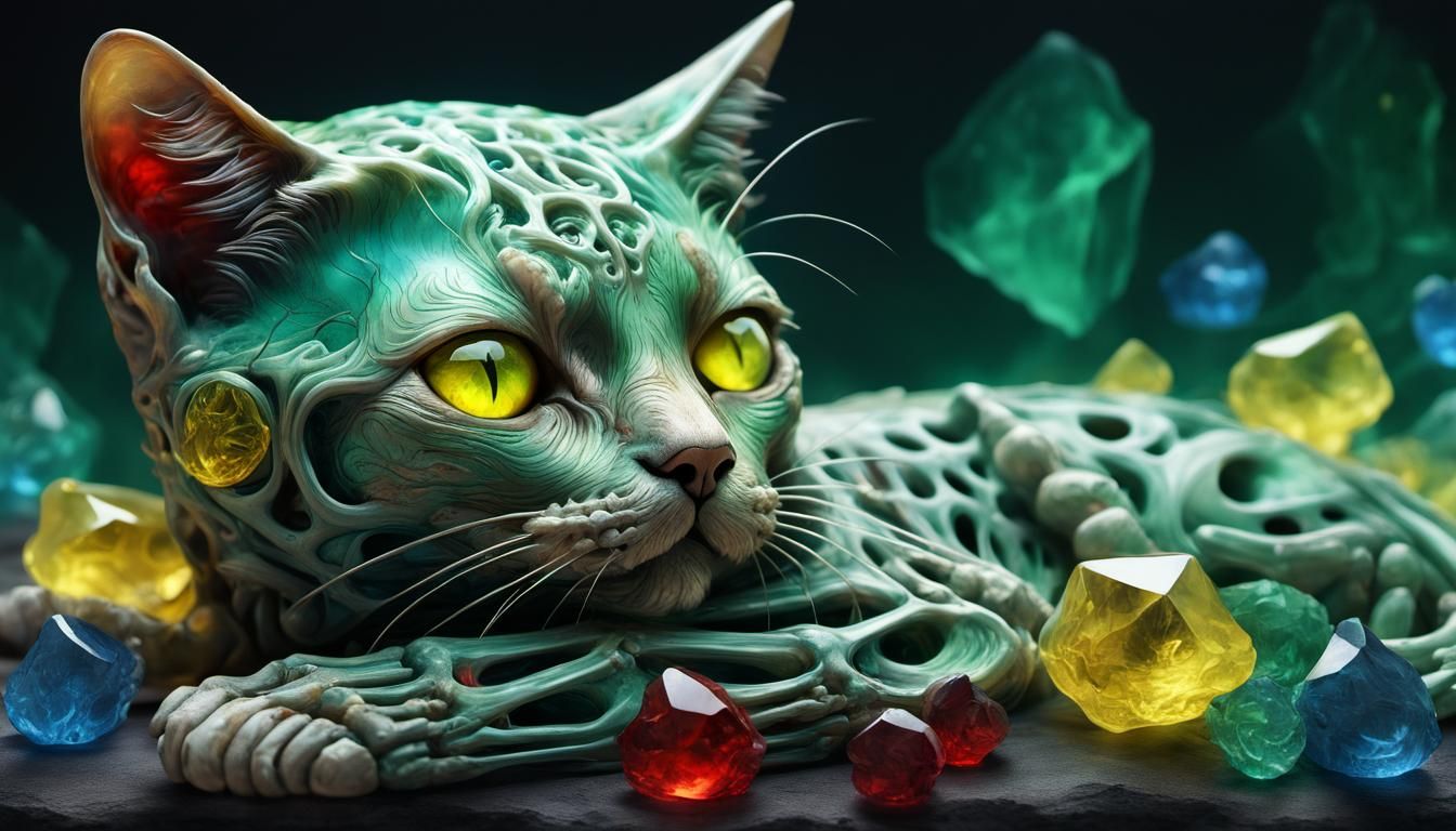 Relaxing cat