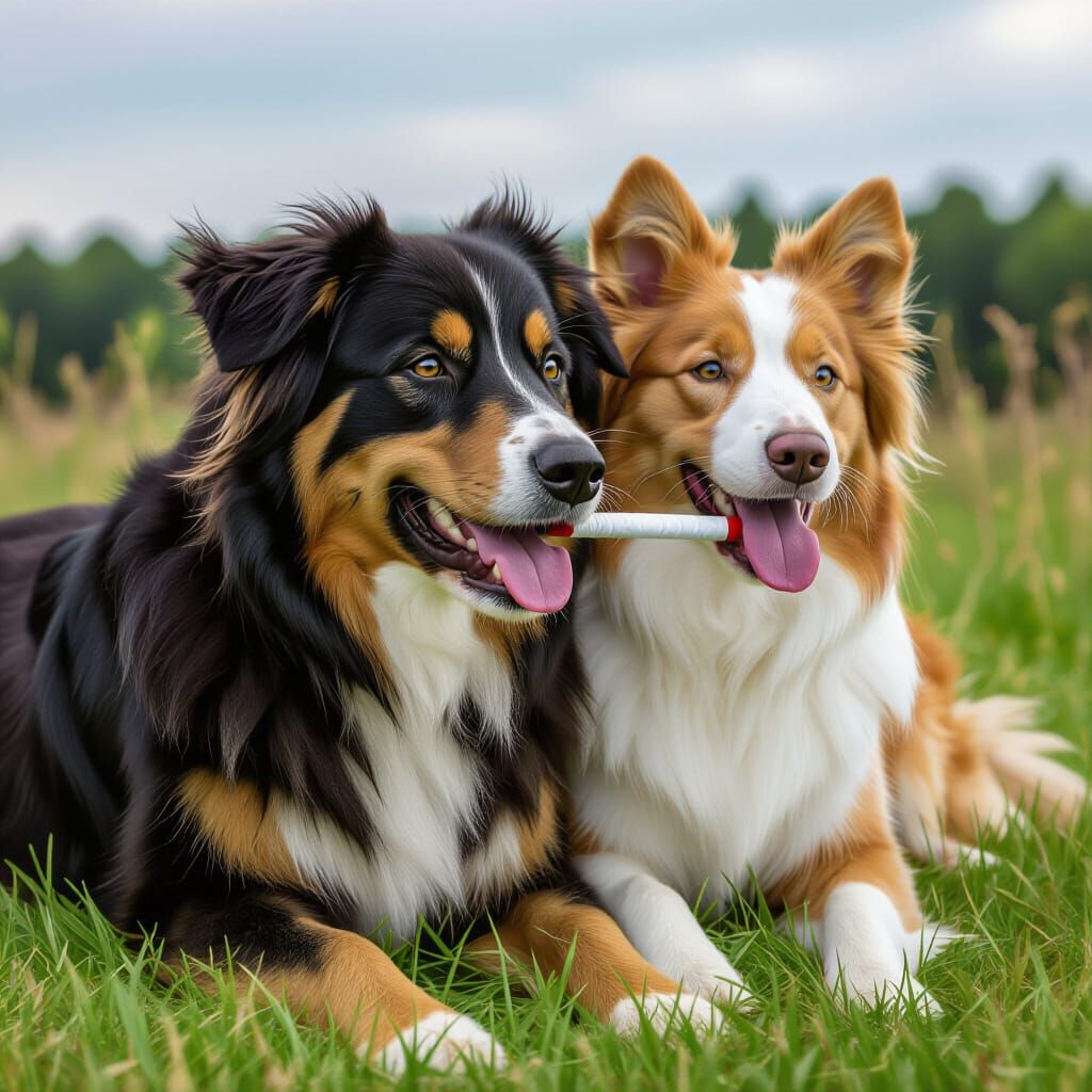 Dog Chewing Bubblegum