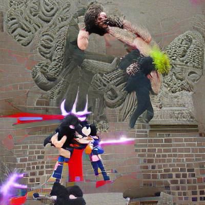 A man is punched to death by a goth god