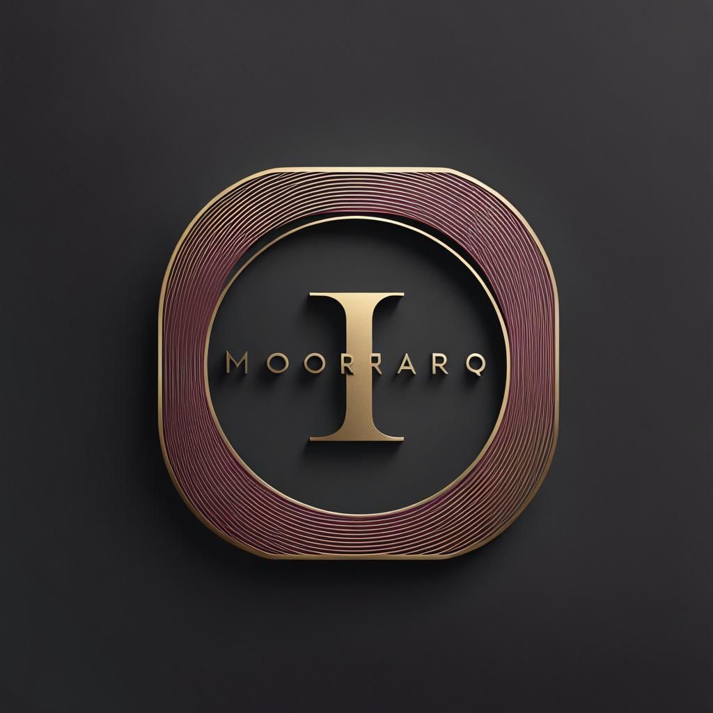 Create a 3D logo design for "MOoRARQ" that embodies a minima...