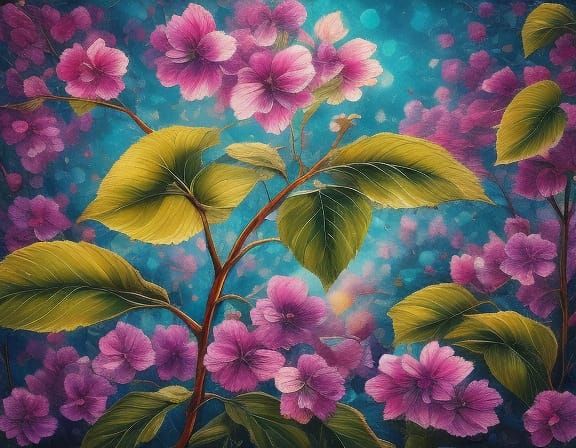 Steampunk Cherry Blossom in Full Bloom