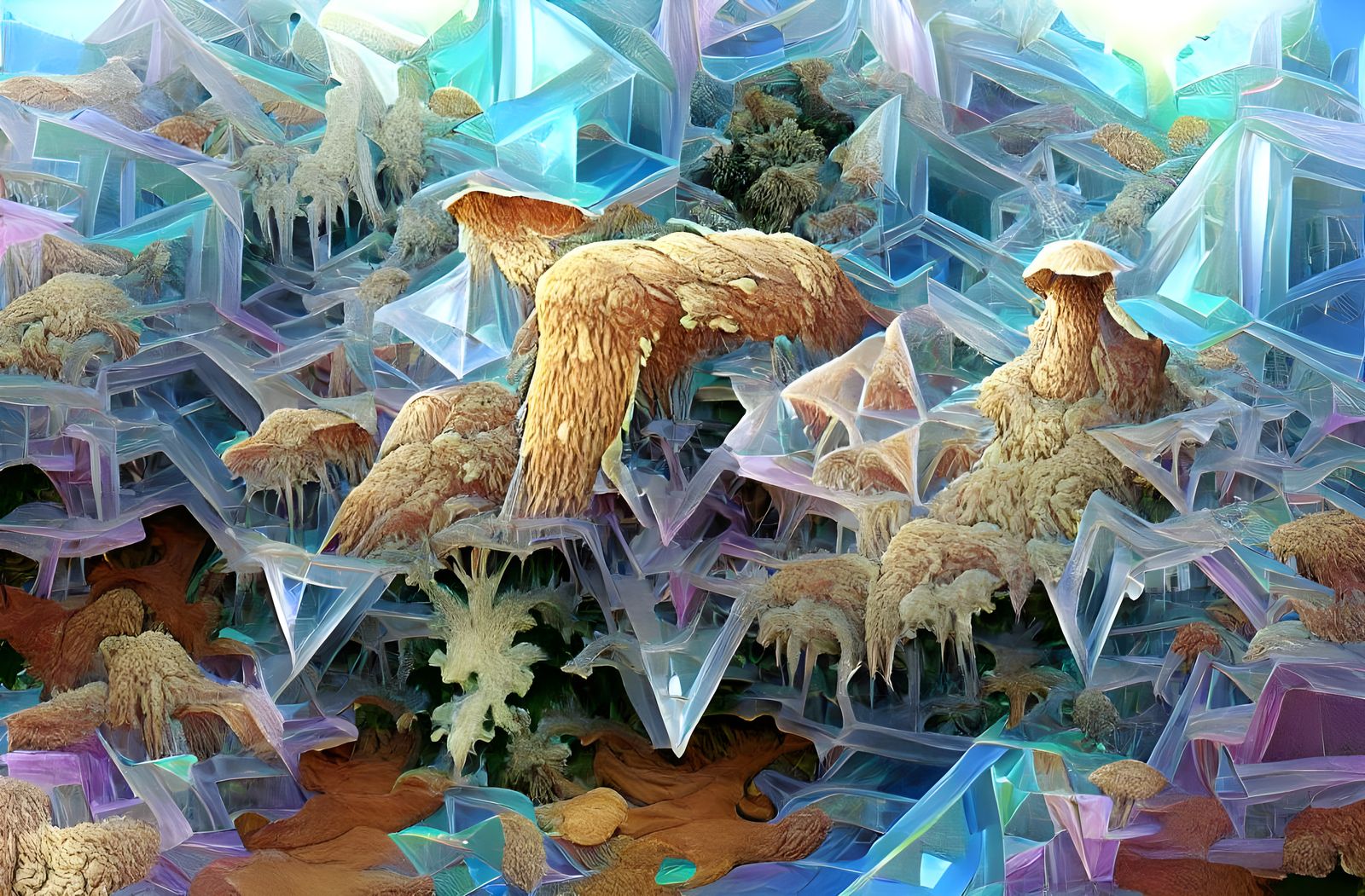 Crystalline mycelium