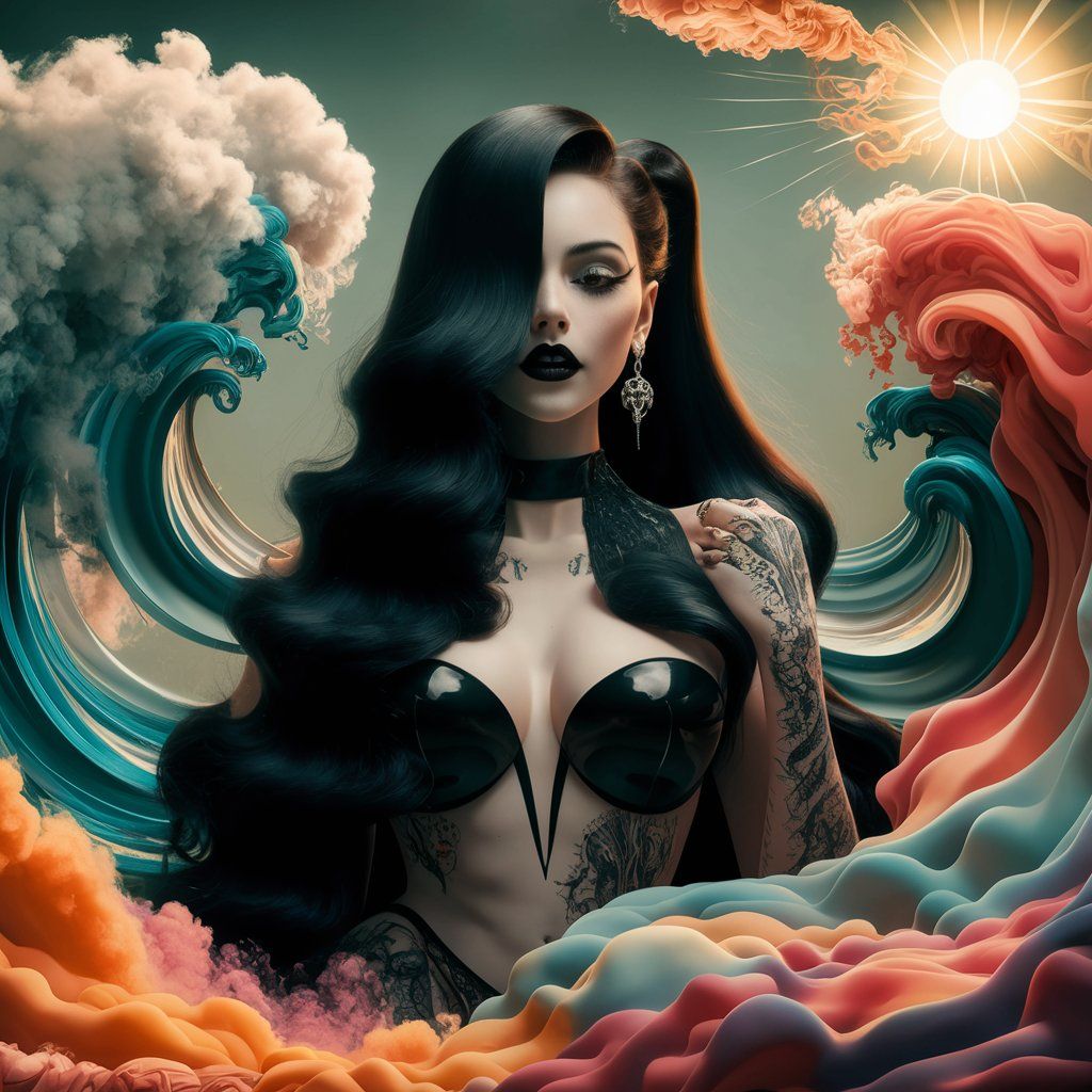 Attractive Gothic Model