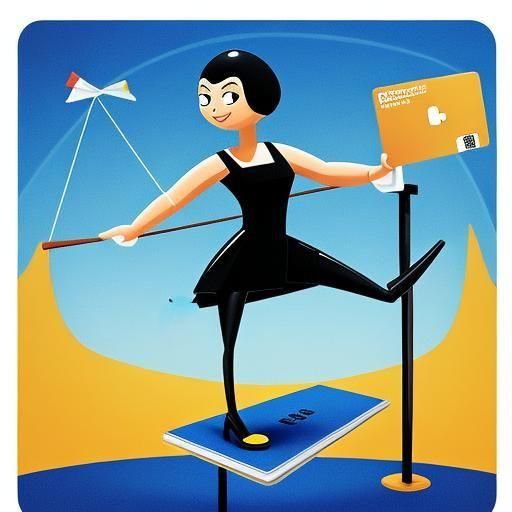 How did the credit card help the gymnast? Because it had outstanding balance!  by @Zizzle