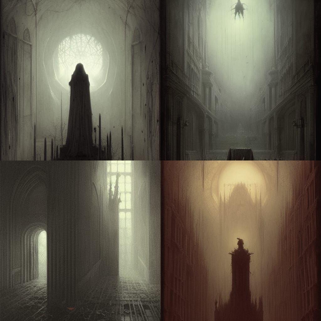 Architecture for Spooky Beings - AI Generated Artwork - NightCafe Creator