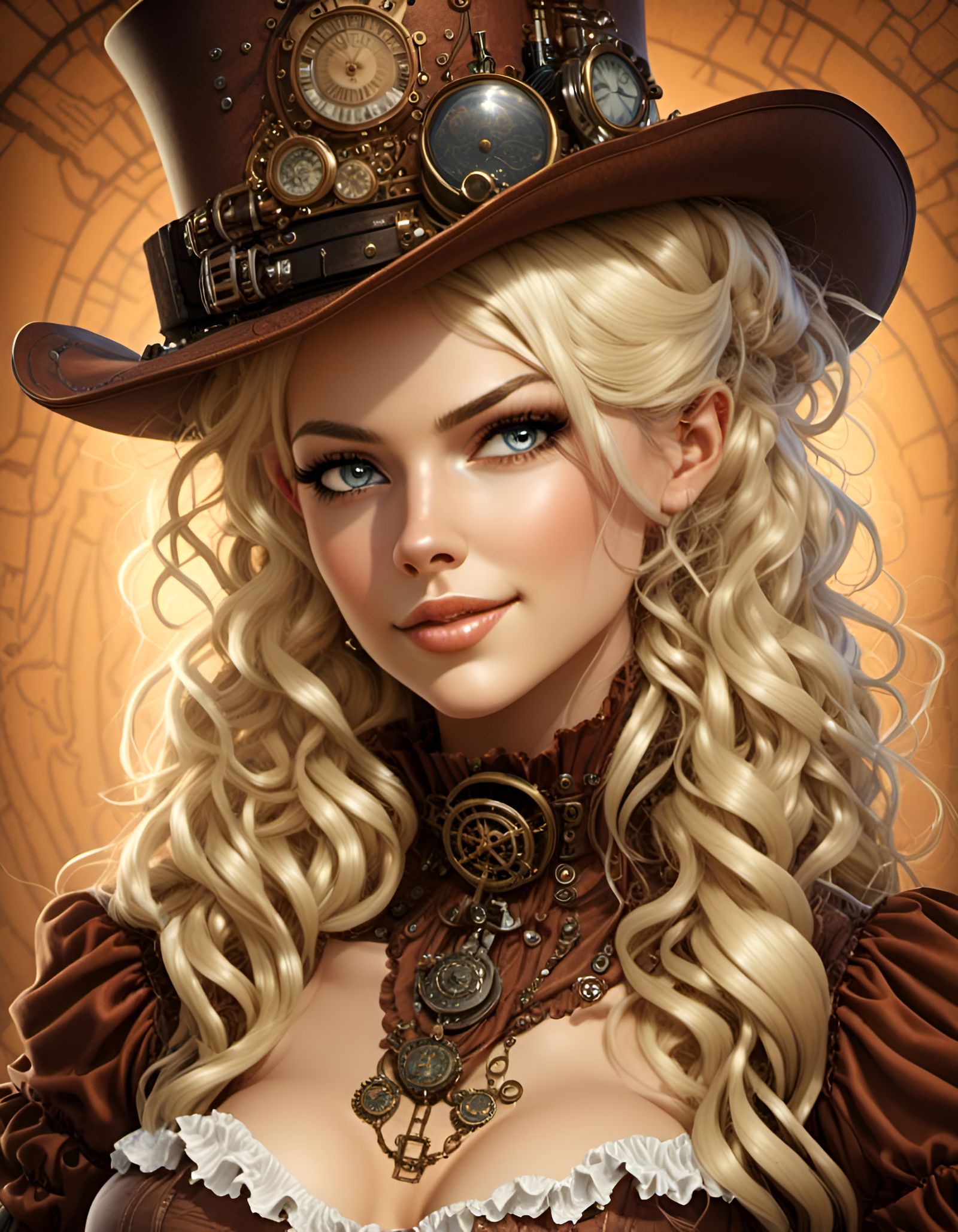 Blonde Steampunk Lady