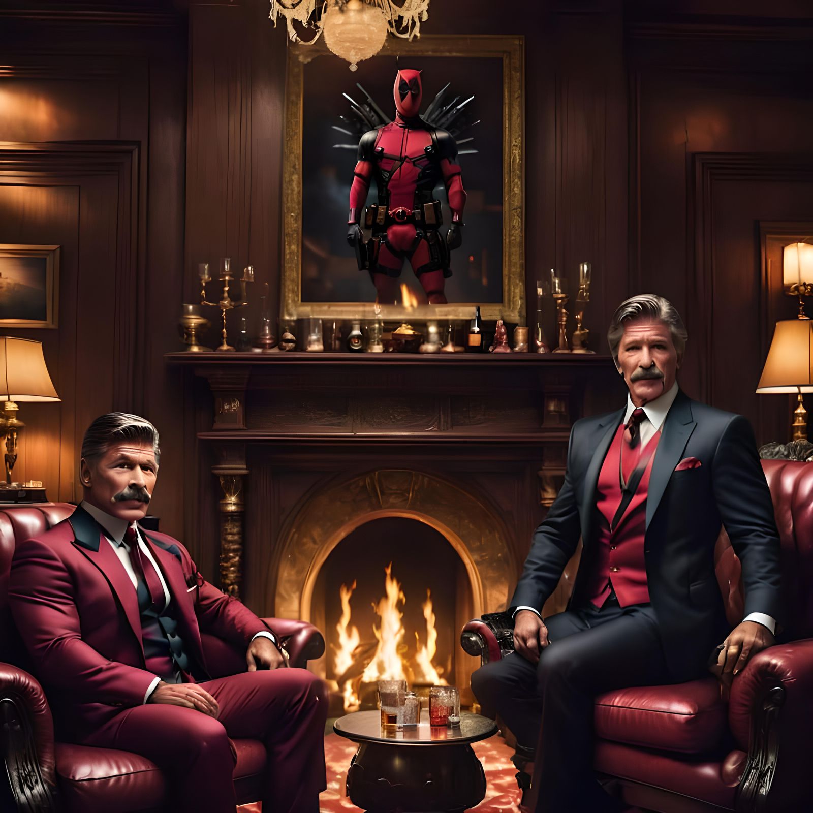 Charles Bronson Having Drinks With Charles Bronson (In The Deadpool Room)