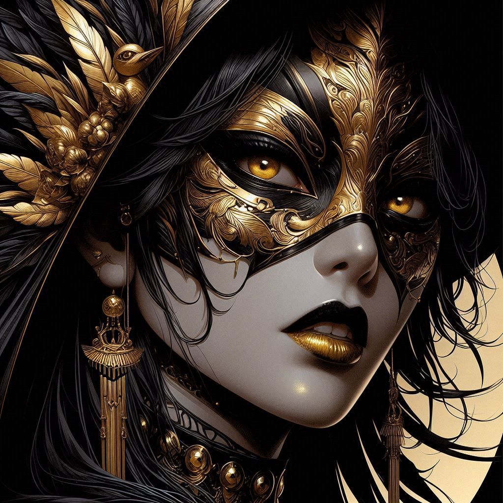 Golden mask