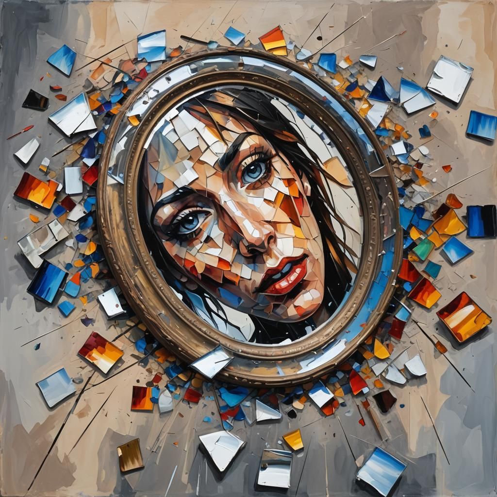 Broken face  by @Sjieny