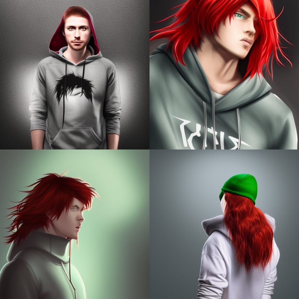 Hyperrealistic Teen Portrait with Red Hair