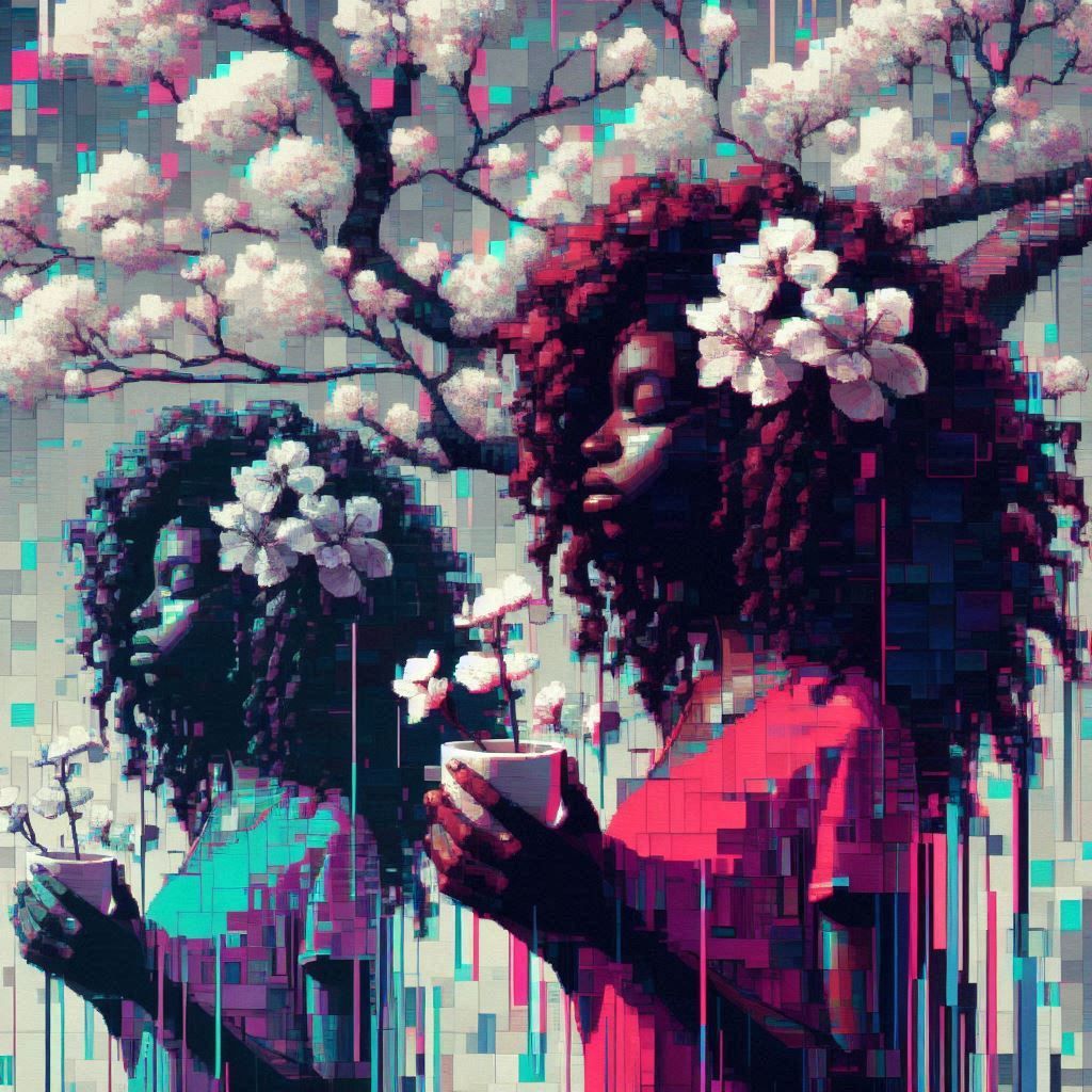 A Woman - Glitch Art