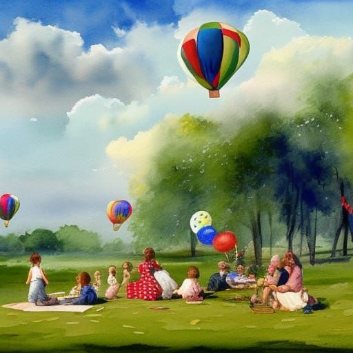 A day in park with family