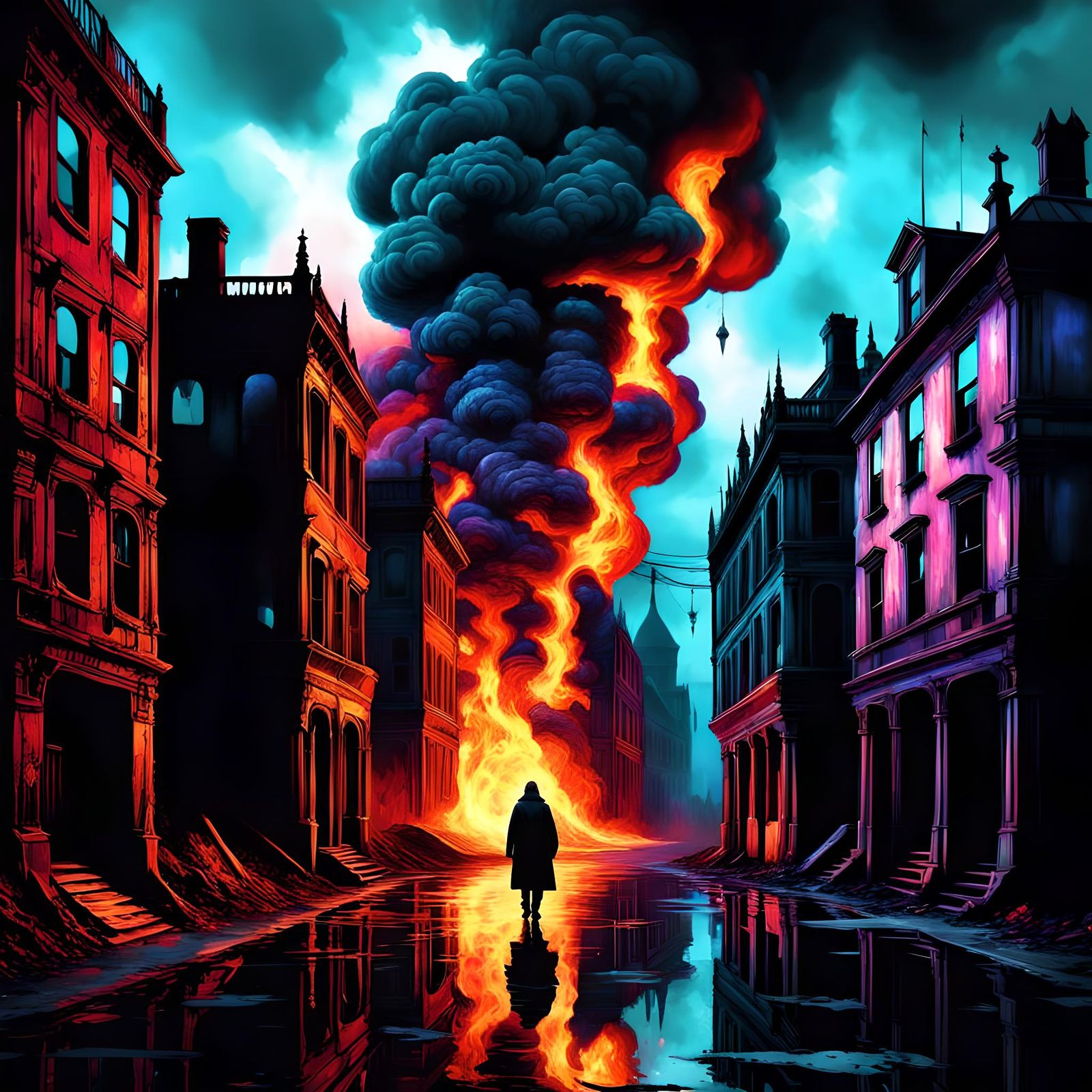 Armageddon Days Are Here Again gothic art baroque mysterious colorful