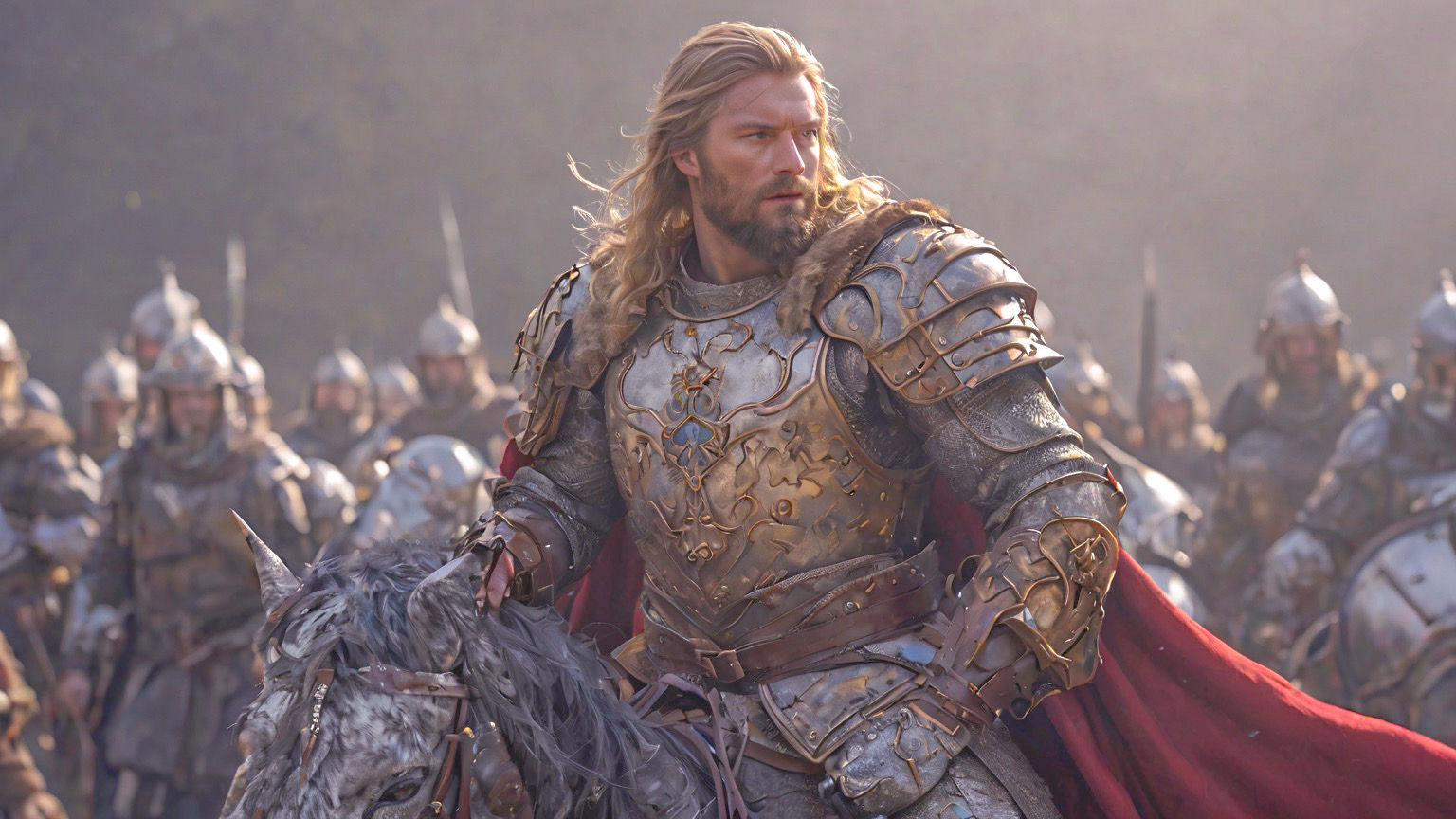 King Richard the Lionheart Leading His Men