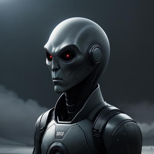A "Grey alien".