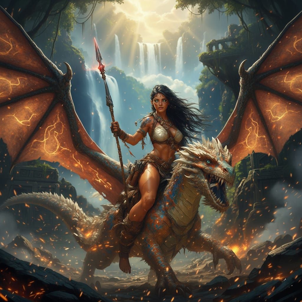 Baby Dragon and rider.