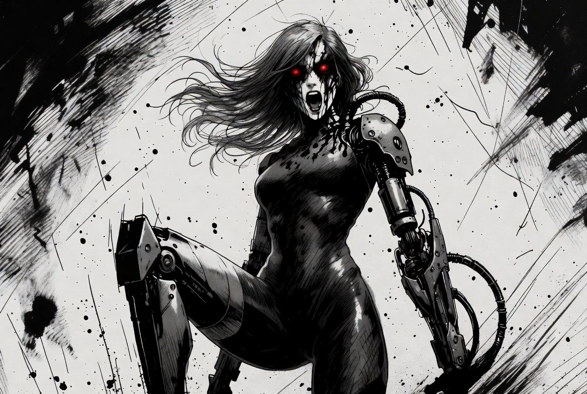 Terror She-Cyborg v1