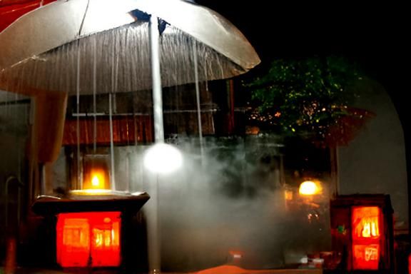 Rainy night steamy