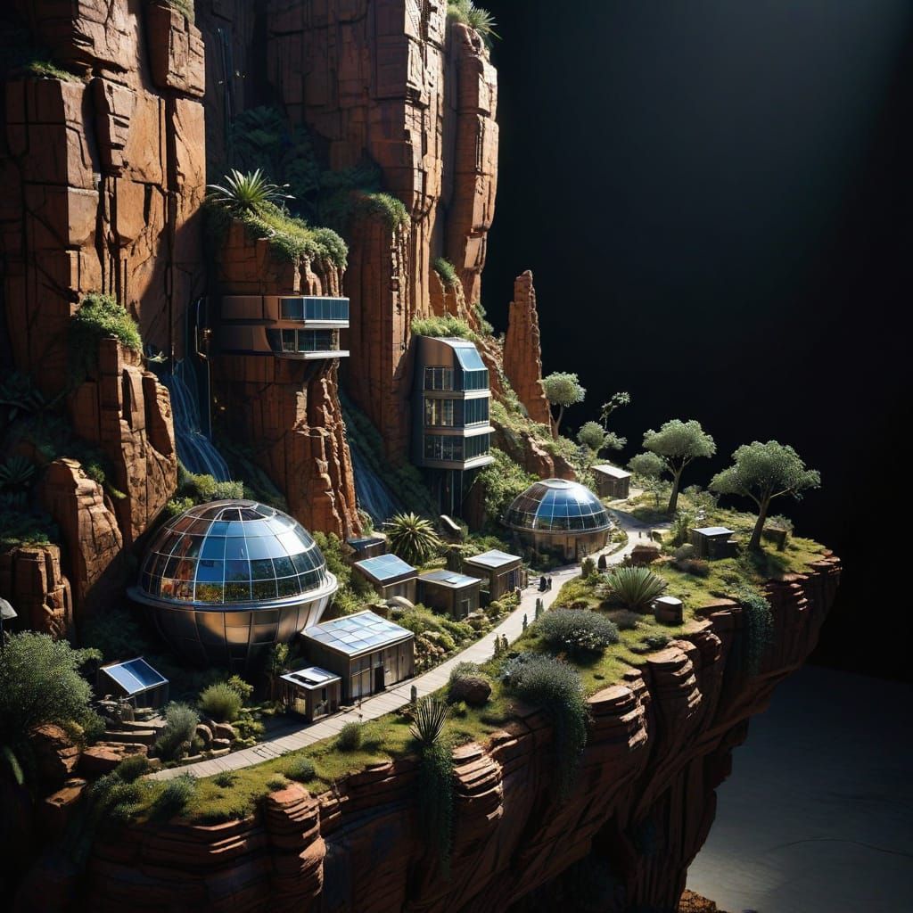 Solarpunk Mesa  by @Jason Archer