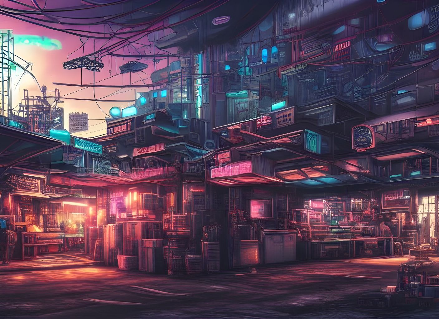 cyberpunk-black-market-fabrication-shop-ai-generated-artwork